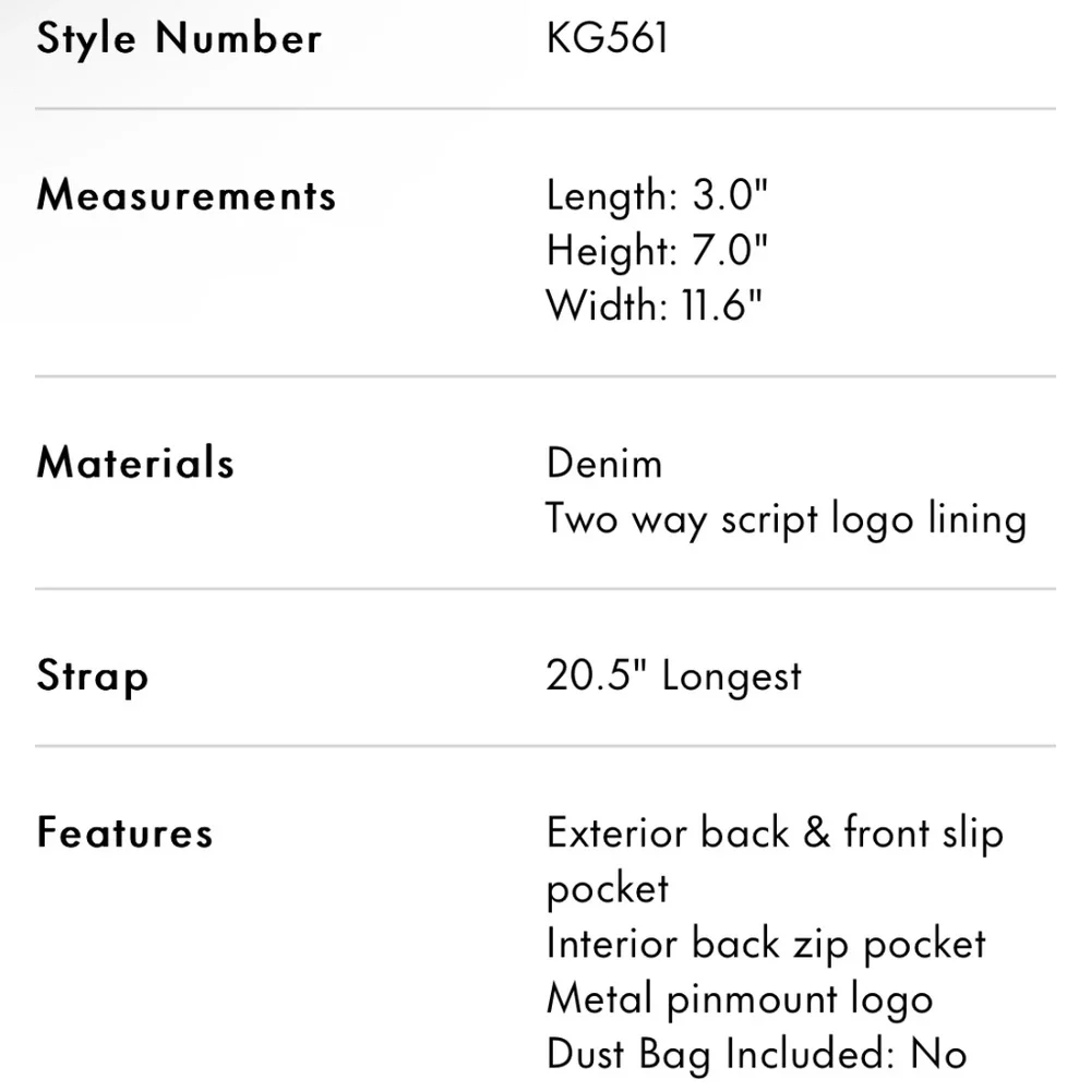 Kate Spade Carey Denim Medium Flap Shoulder Bag - Picture 6 of 12